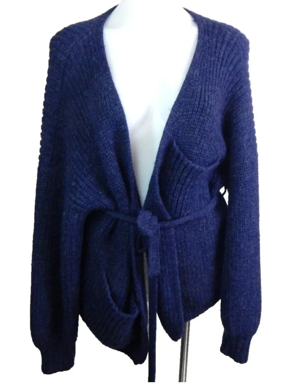 First Rite 100% Alpaca Wrap Cardigan - Picture 2 of 5